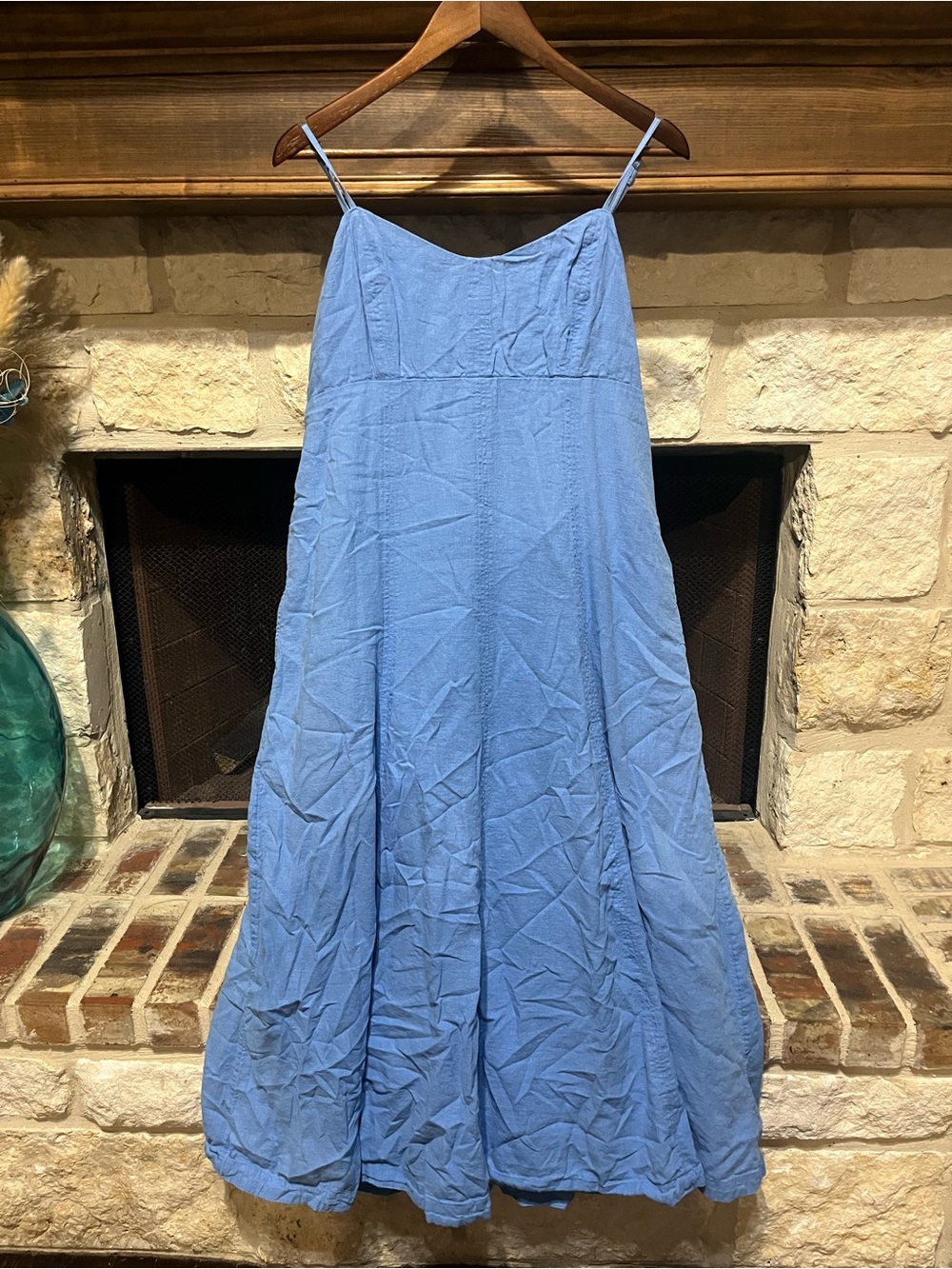 Abercrombie & Fitch Linen Blend Midi Dress XL